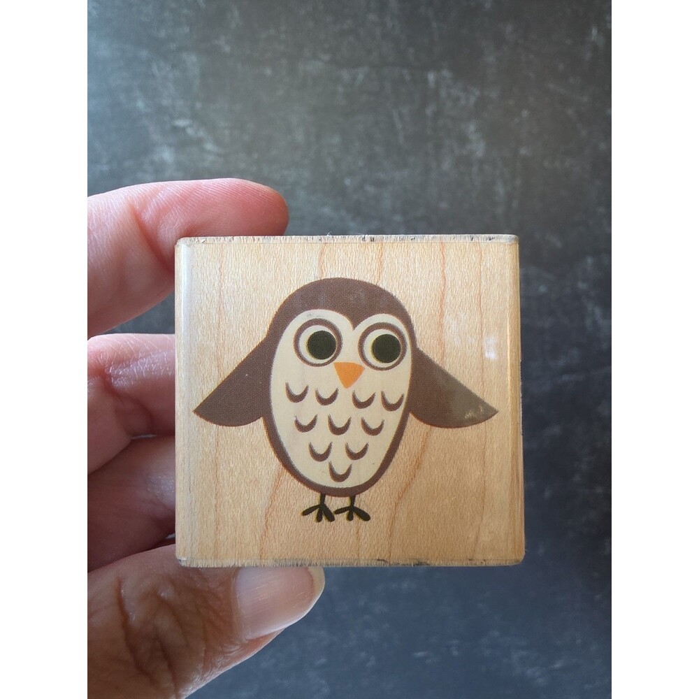 Stampabilities Owl Rubber Stamp 2009 USED